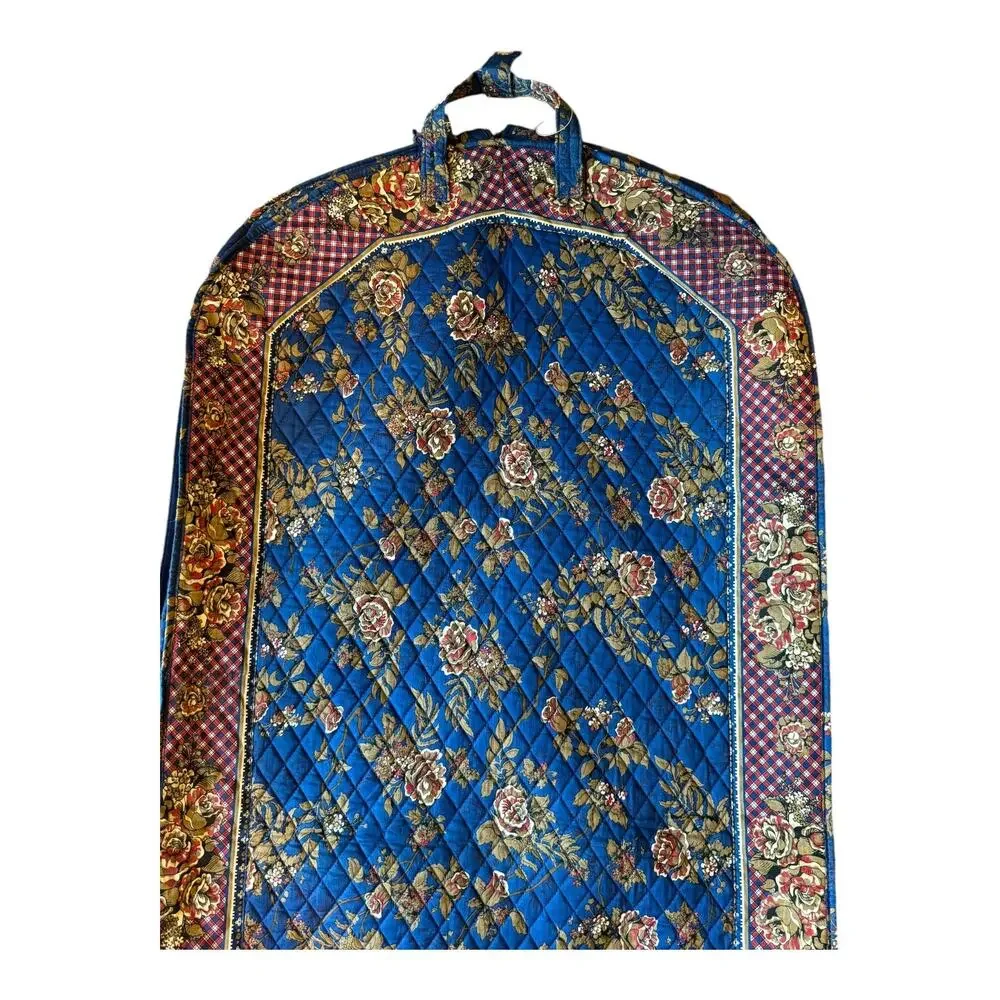 NWOT Vintage Americana by Sharif Quilted Floral Garment Bag Travel Suiter 1980s
